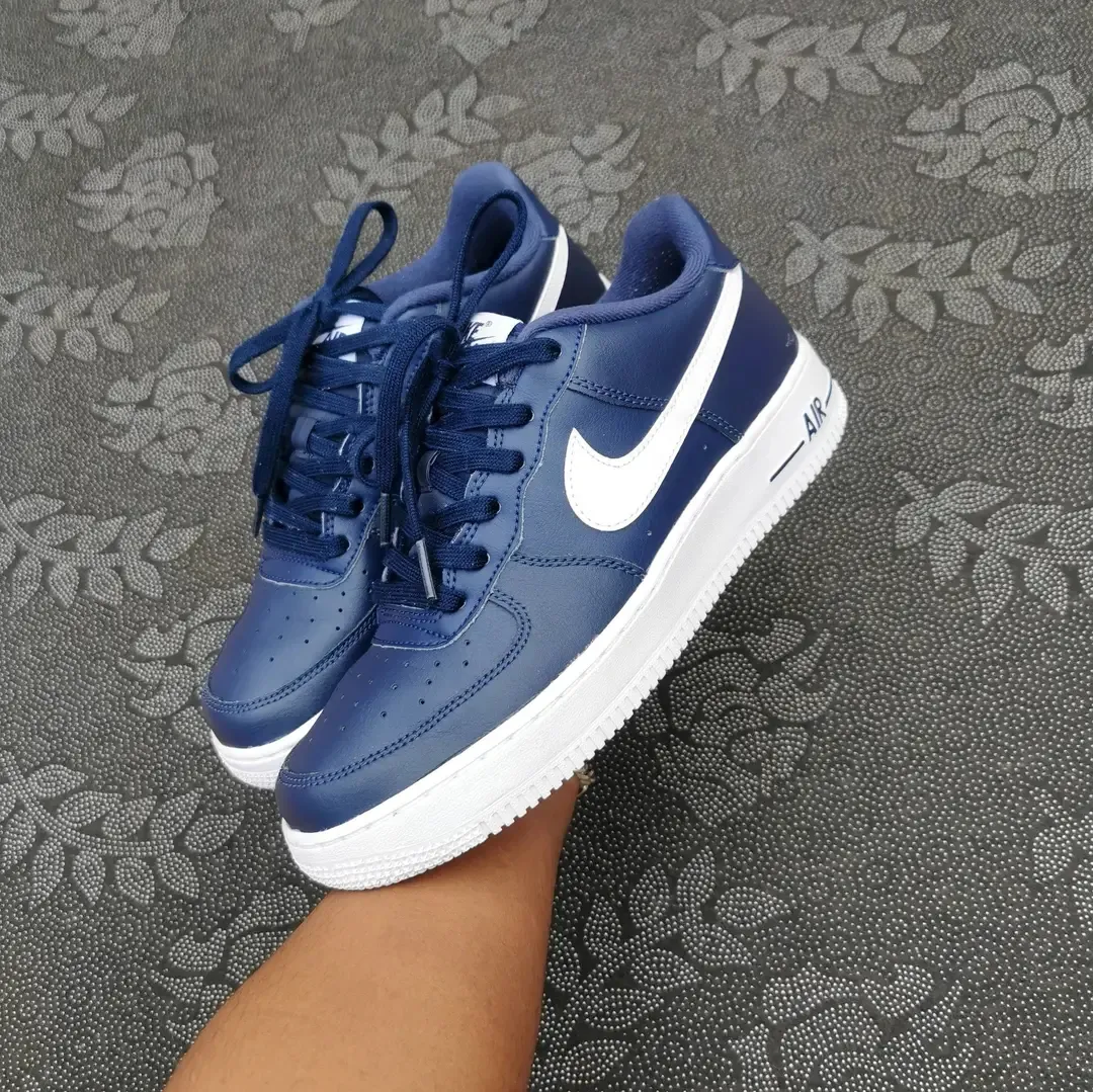 Nike Air Force 1 bleu blanc 4