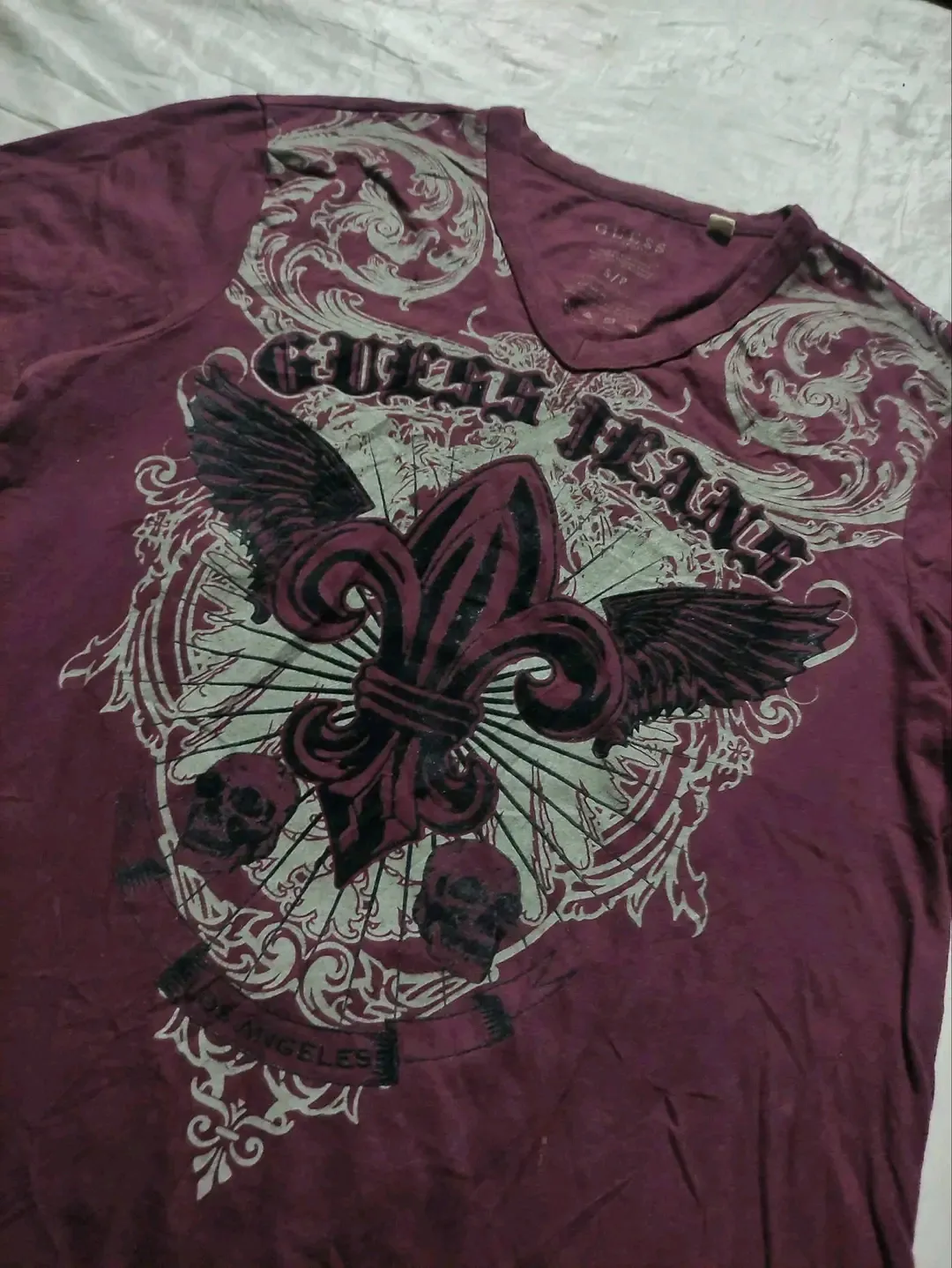 T-shirt Gucci motif aigle bordeaux 3