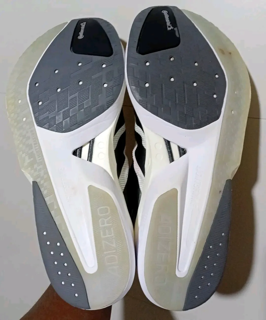 Adidas Adizero Running Blanc Noir 2