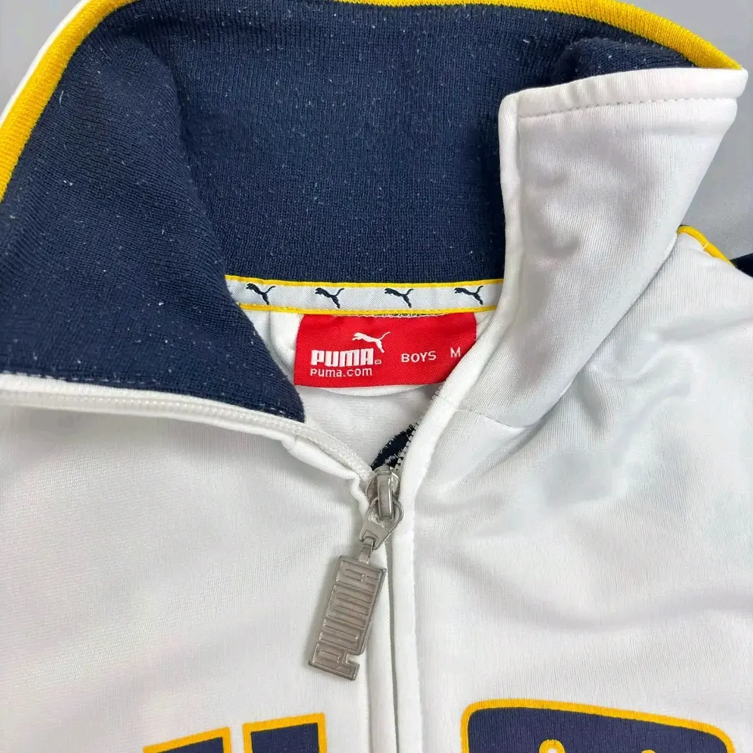Puma Veste de survêtement blanc bleu or 3
