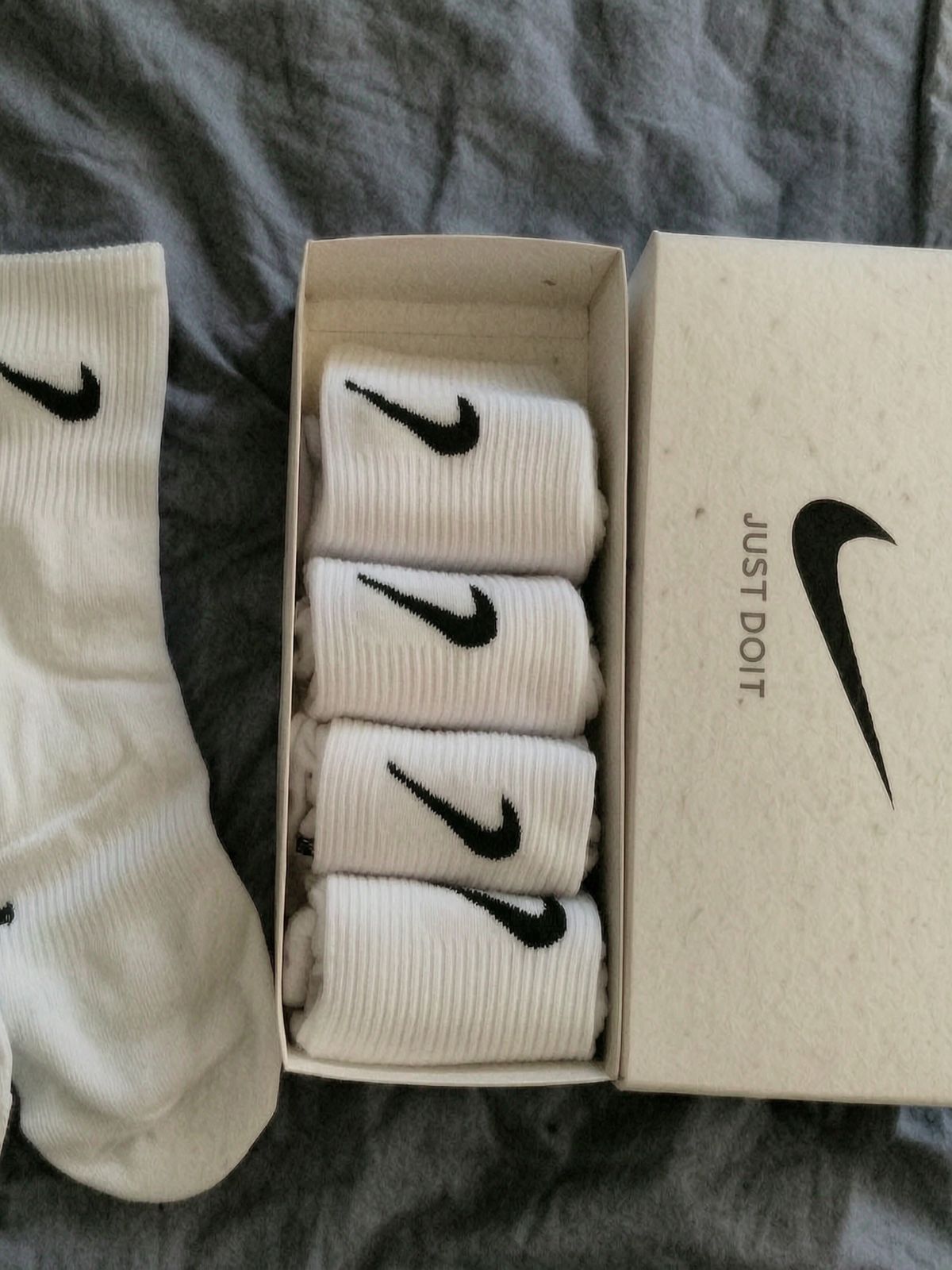 Nike lot 3 paires chaussettes blanches 3