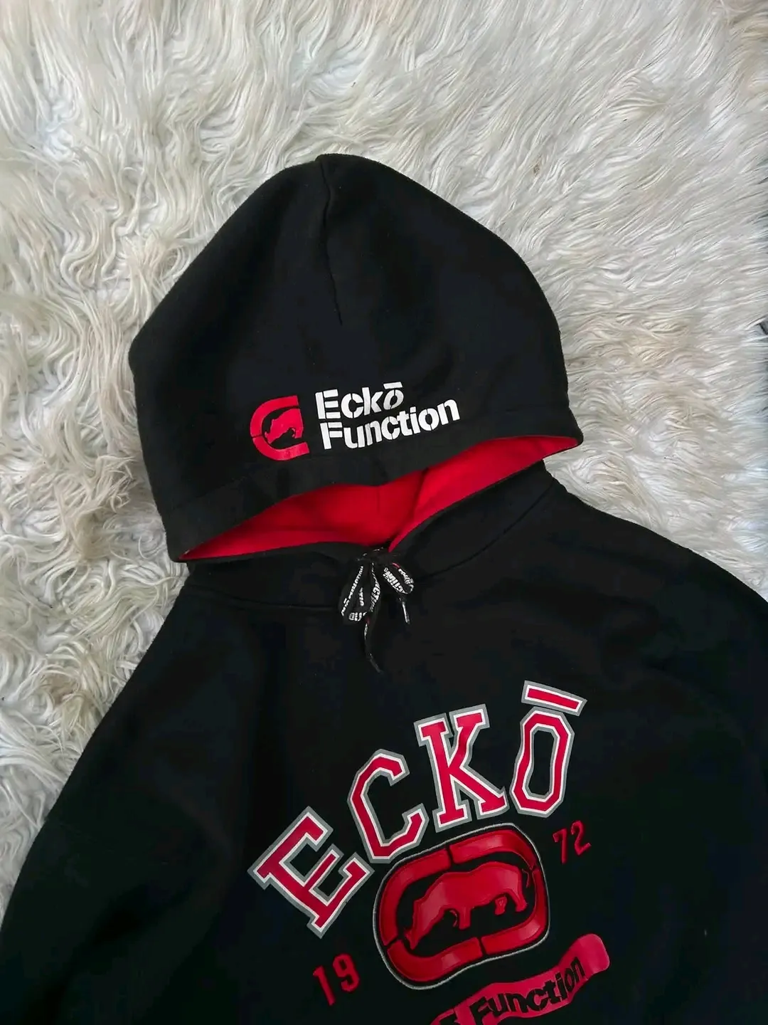 Ecko Unltd Black Red Function Hoodie 3