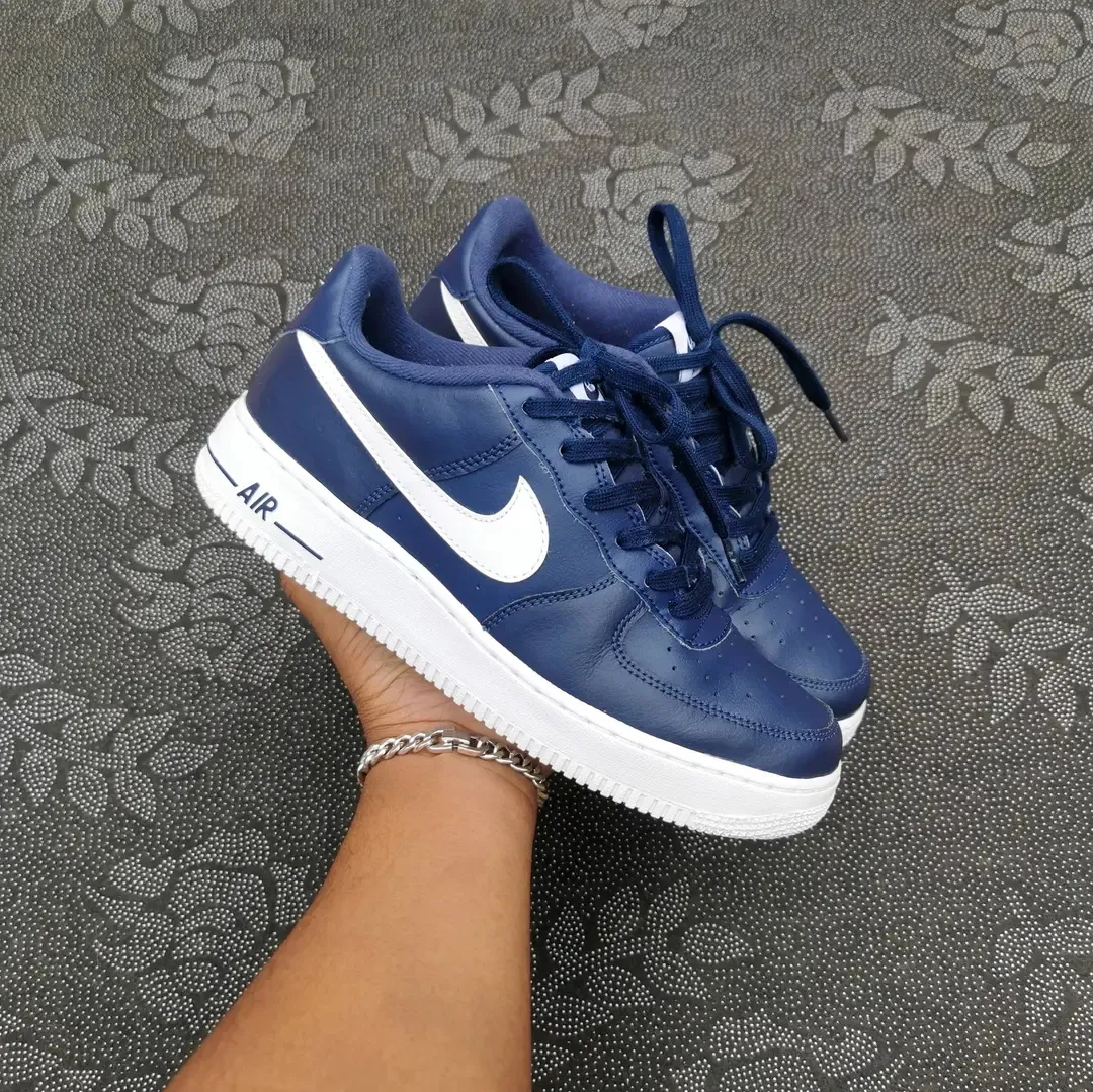 Nike Air Force 1 bleu blanc 2