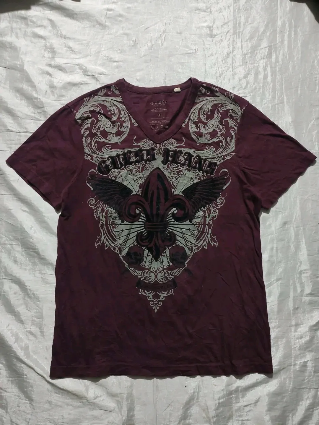T-shirt Gucci motif aigle bordeaux