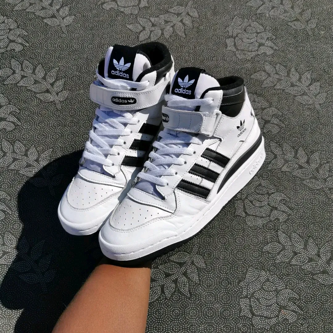 Adidas Forum Mid White Black Sneakers