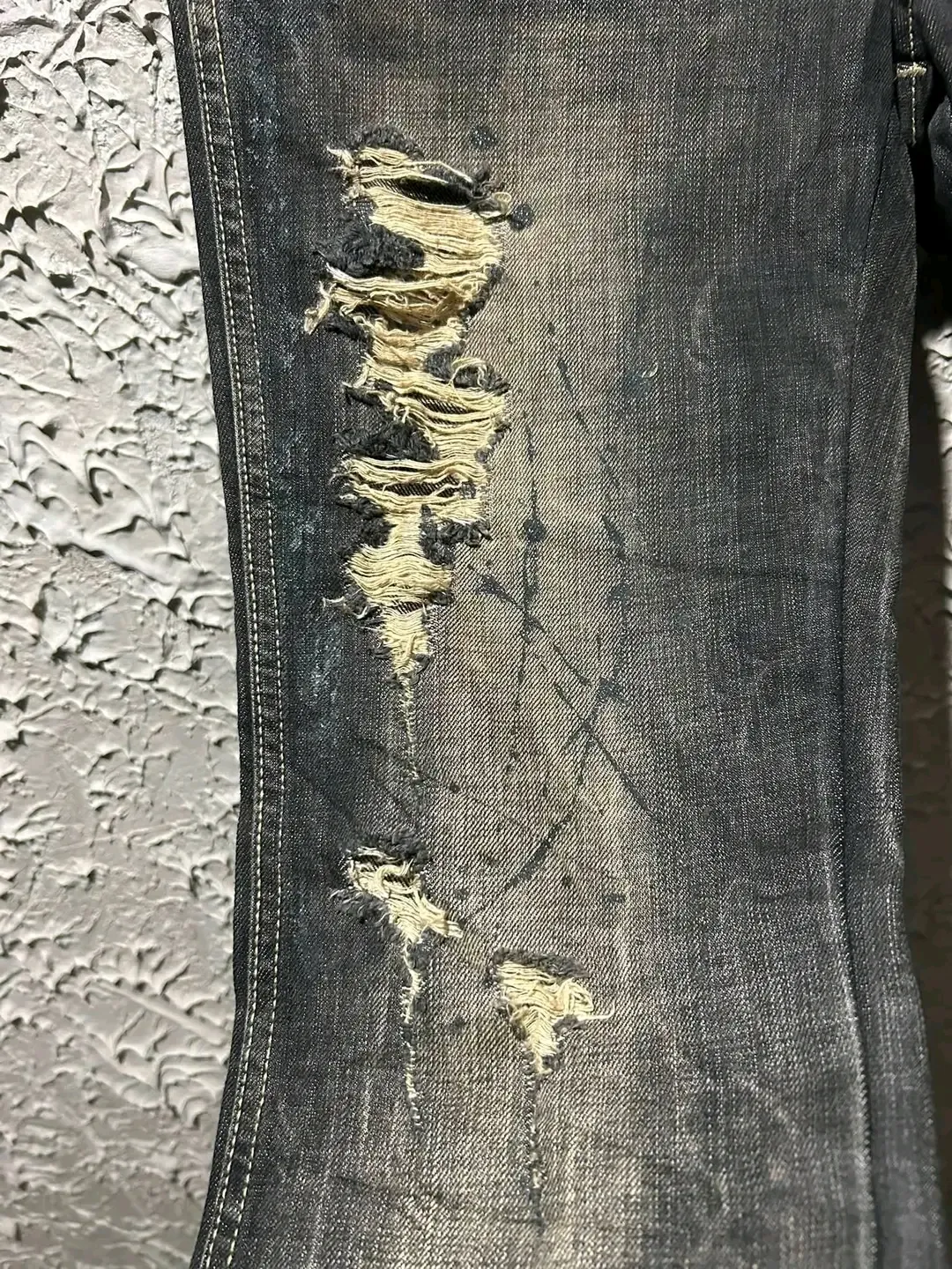 Jean déchiré bootcut noir femme 2