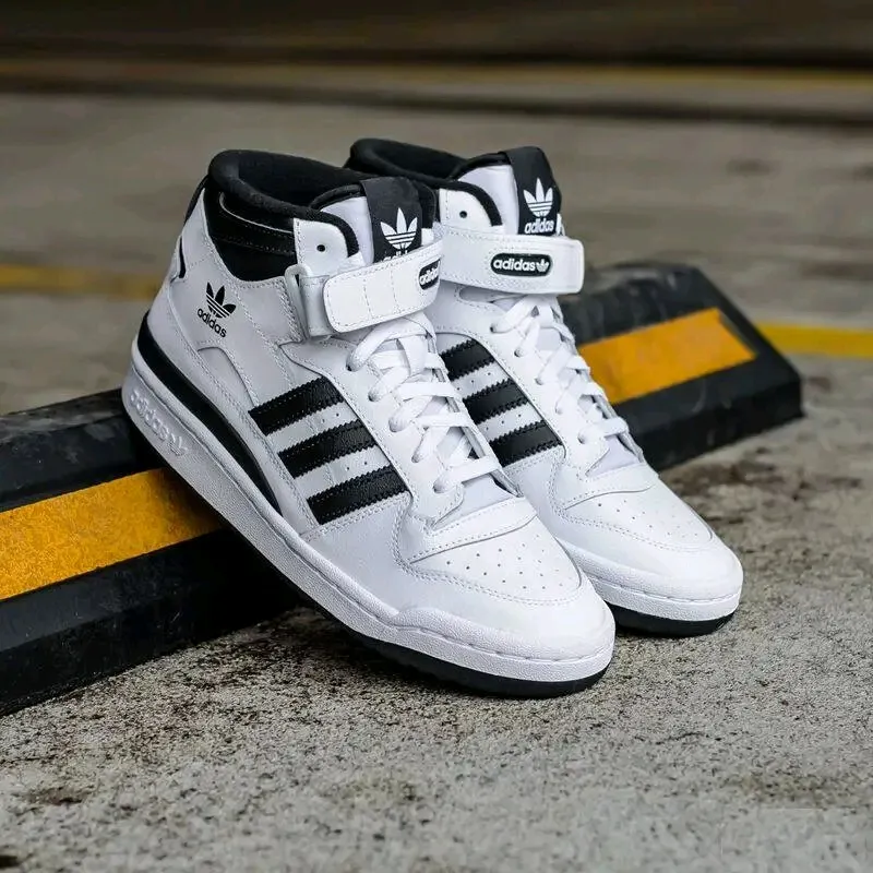 Adidas Forum Mid White Black Sneakers 3
