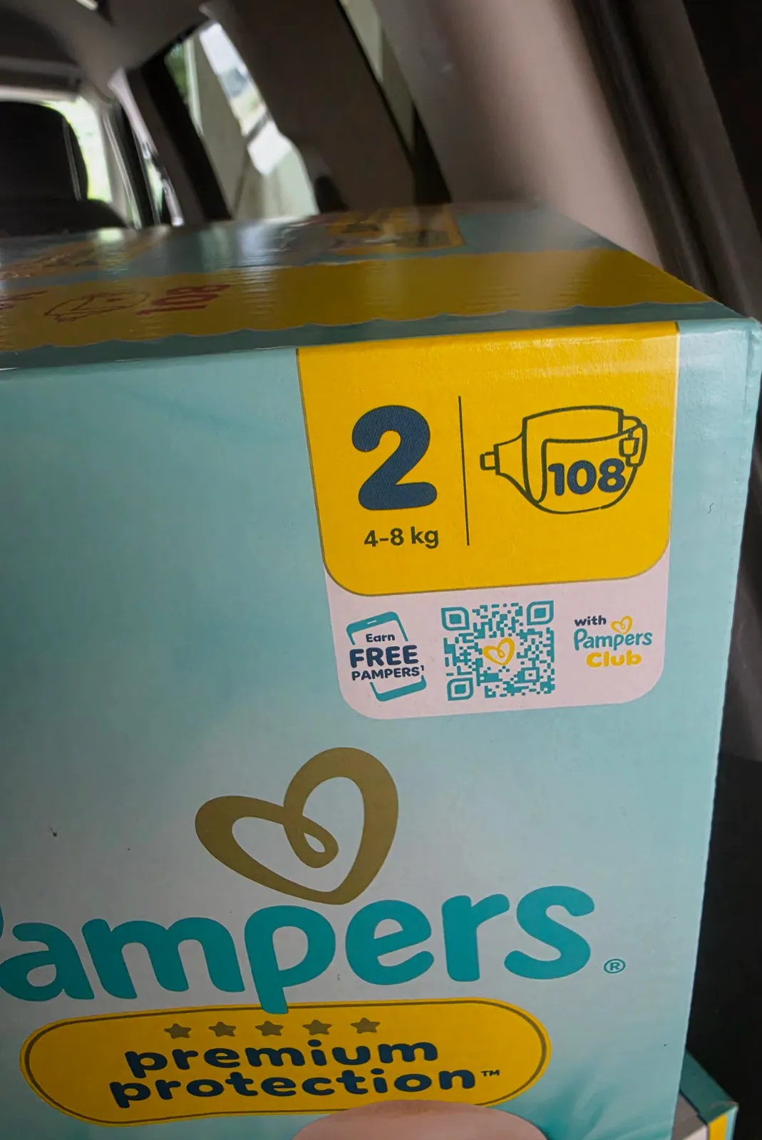 lots 2 cartons pampers premium taille 2 – pampars – taille 3 mois 2