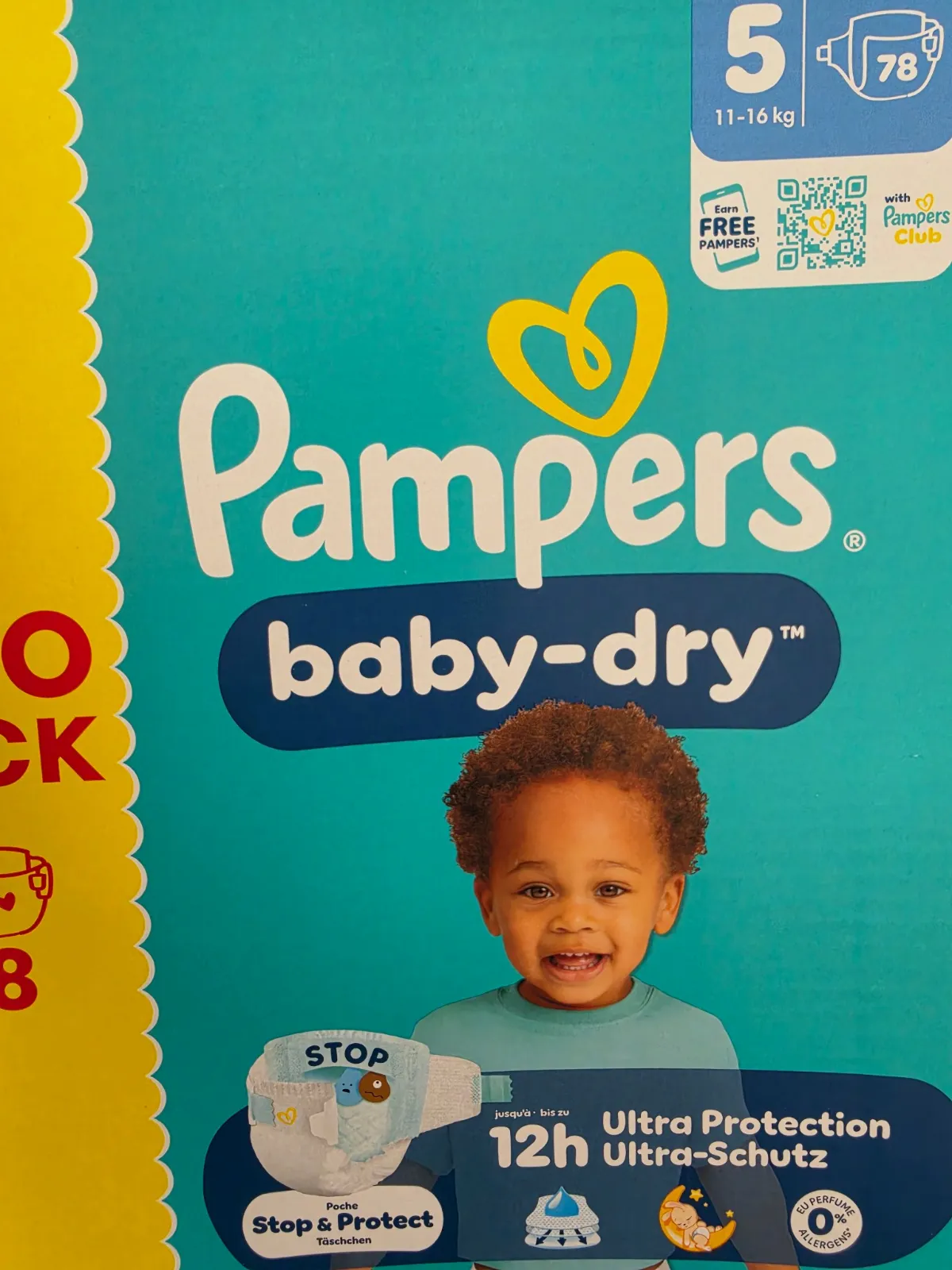 lots 2 cartons pampers baby-dry taille 5 – pampers – taille 9 mois 3