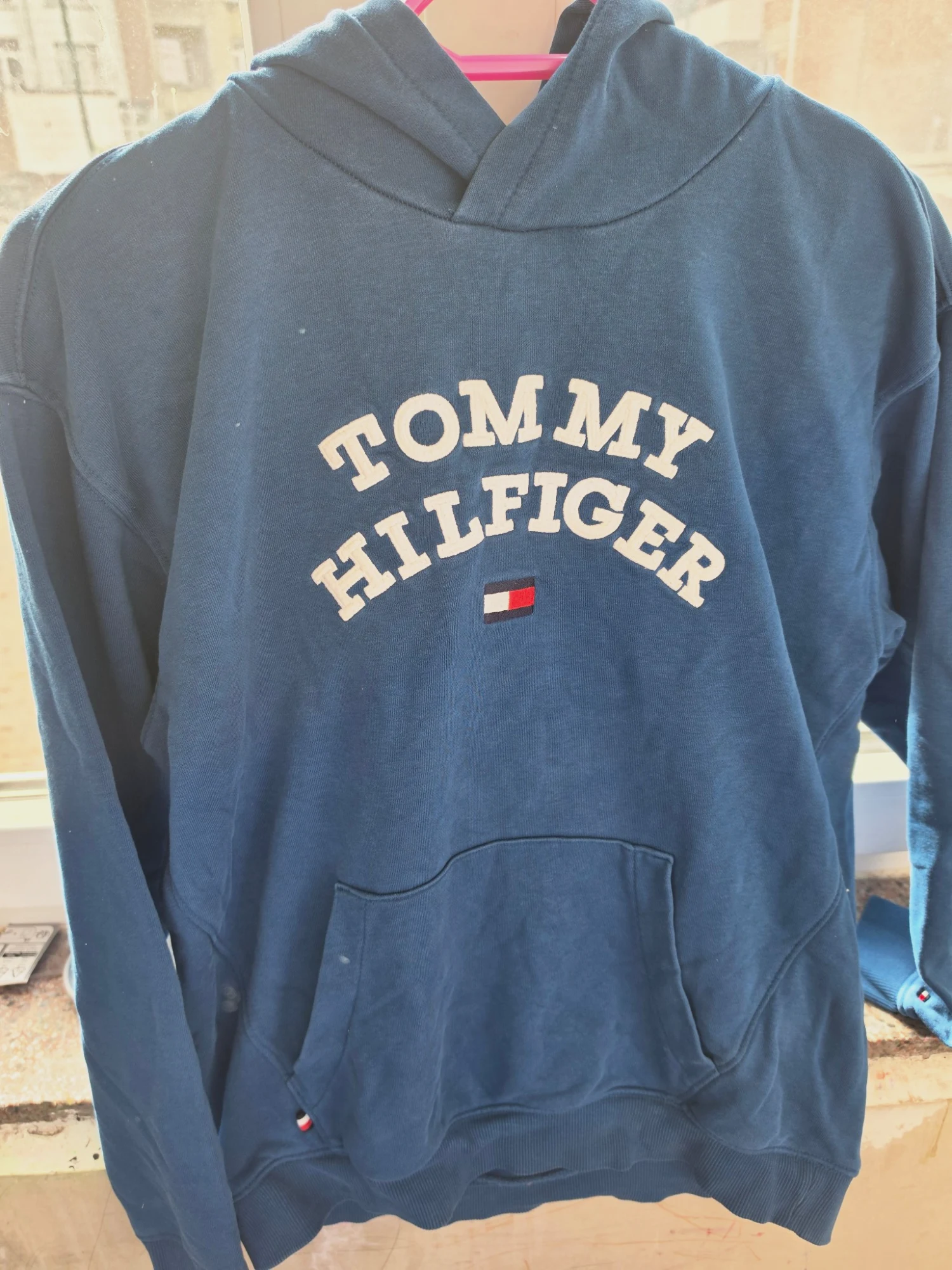 Sweat à capuche Tommy Hilfiger bleu