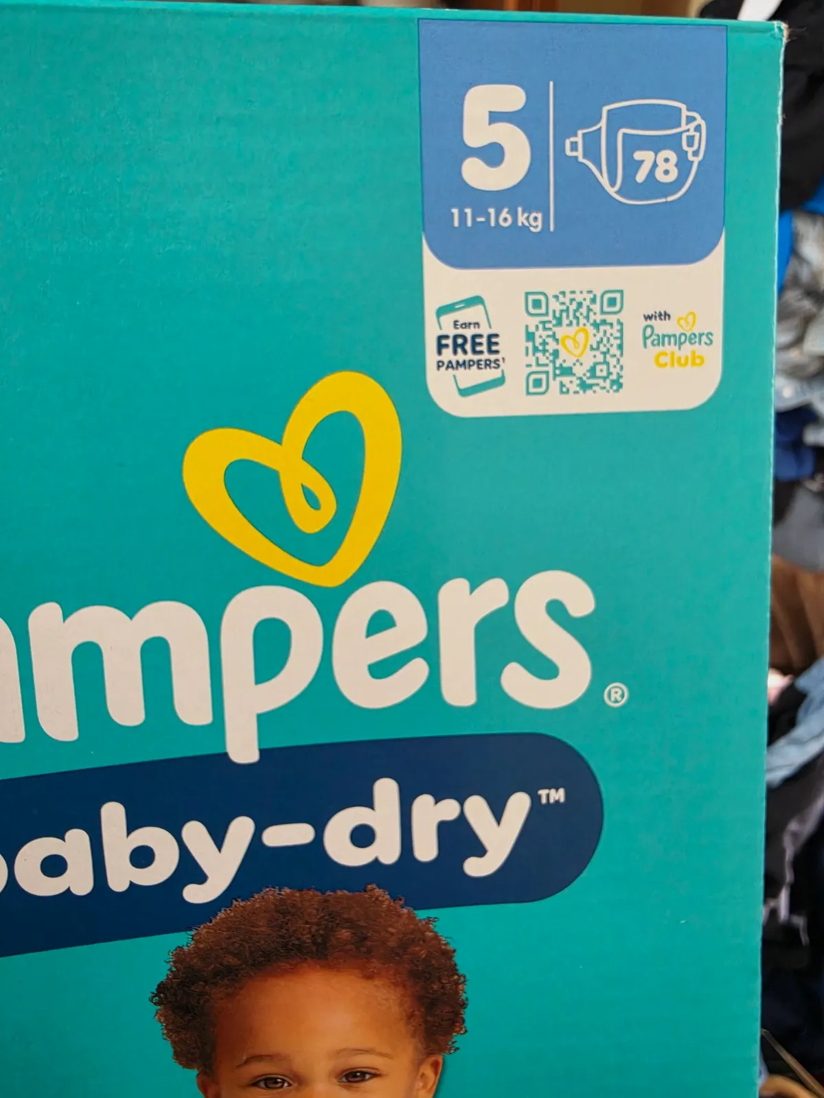 lots 2 cartons pampers baby-dry taille 5 – pampers – taille 9 mois 2