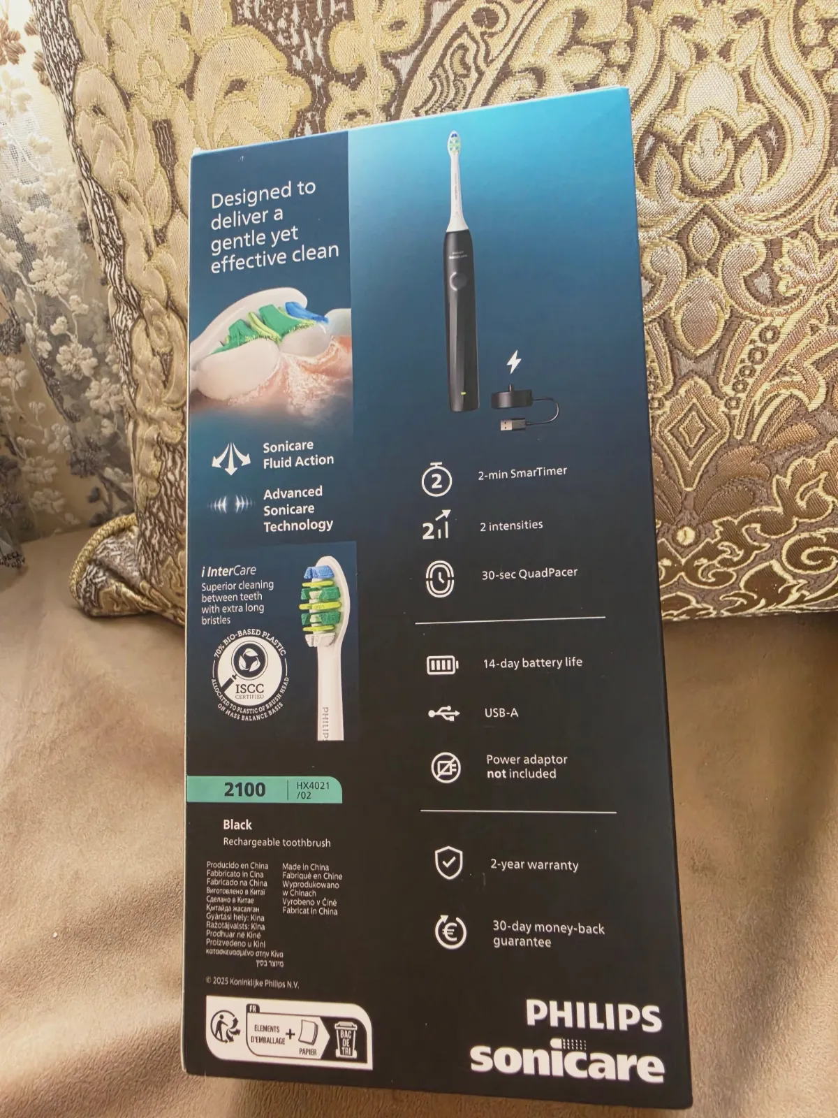 Brosse à dents électrique Philips Sonicare 2100 Noire – Philips 2