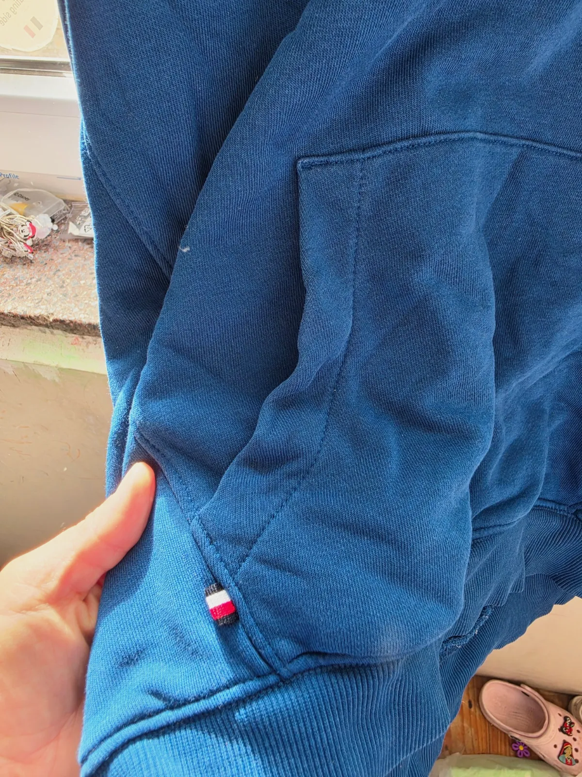 Sweat à capuche Tommy Hilfiger bleu – Tommy Hilfiger – taille L 3