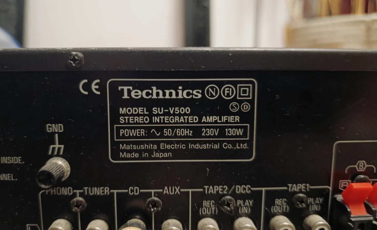 Amplificateur stéréo Technics SU-V500 noir – Technics 5
