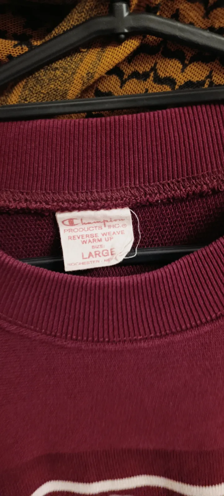 Sweatshirt bordeaux Champion Reverse Weave taille L – Champion – taille L 3