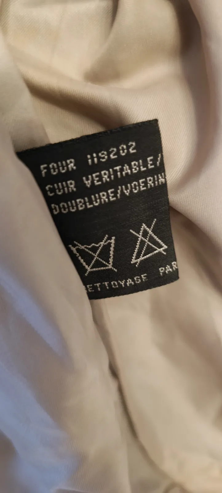Veste vintage en cuir véritable 3 Suisses – 3 Suisses – taille M 4