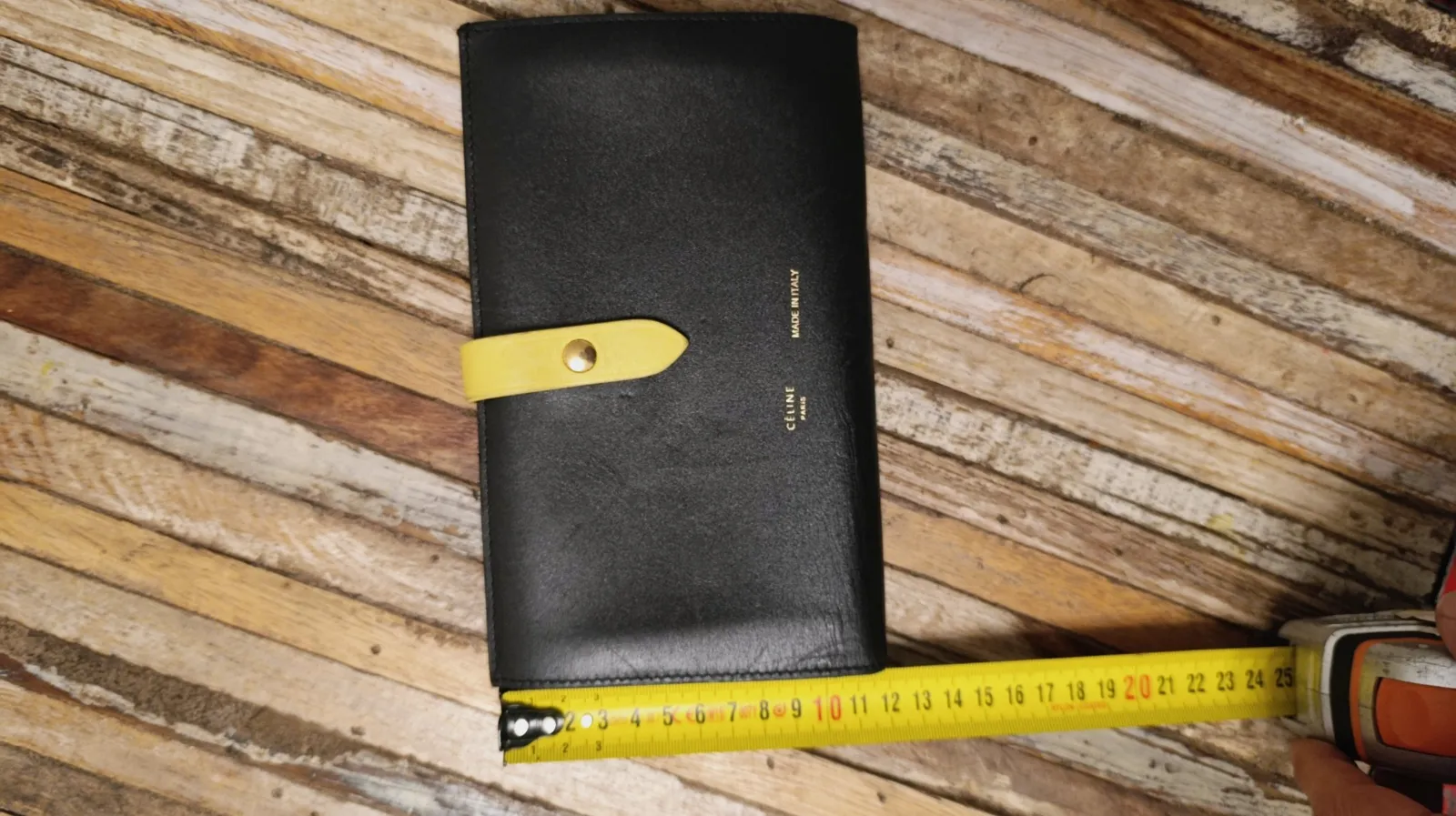 Portefeuille Céline Cuir Noir et Jaune – Céline – taille Taille unique 6