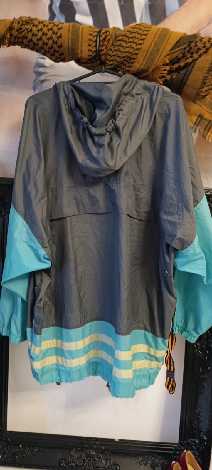 Veste coupe-vent vintage K-Way zippée à capuche – Fila – taille XL 7