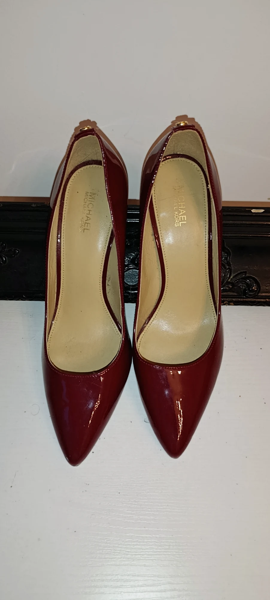 Escarpins vernis bordeaux Michael Kors