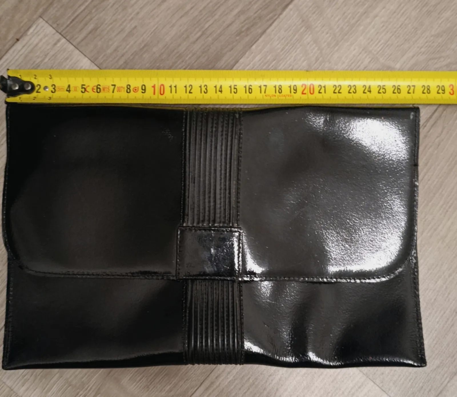 Pochette vintage Vimar Paris en cuir verni noir – Vimar – taille Taille unique 5