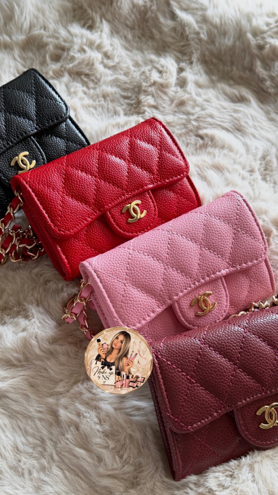 Mini-sacs chaîne en cuir matelassé Chanel – Chanel – taille Taille unique 3