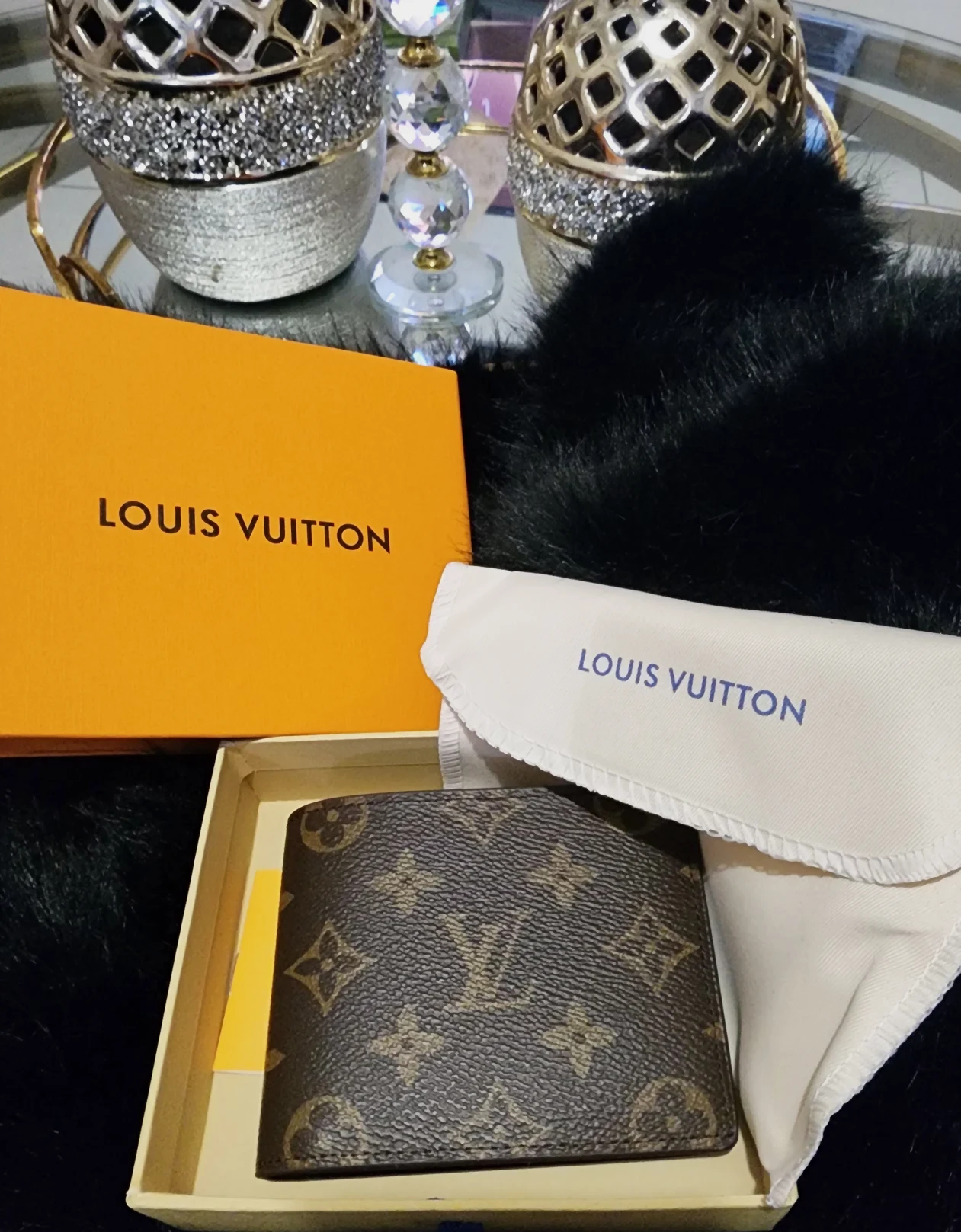 Portefeuille Louis Vuitton en toile Monogram