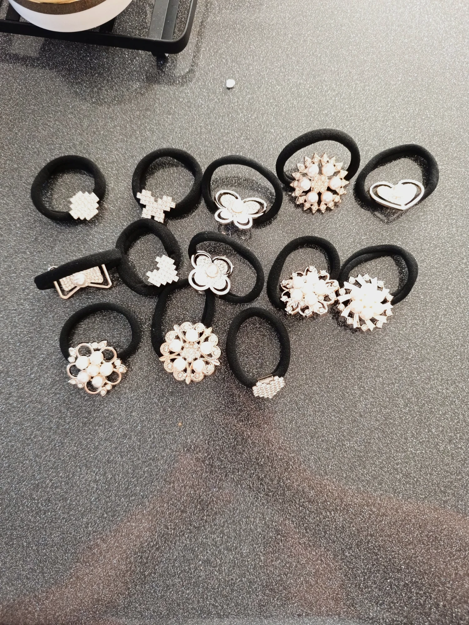 Lot de 13 élastique cheveux 