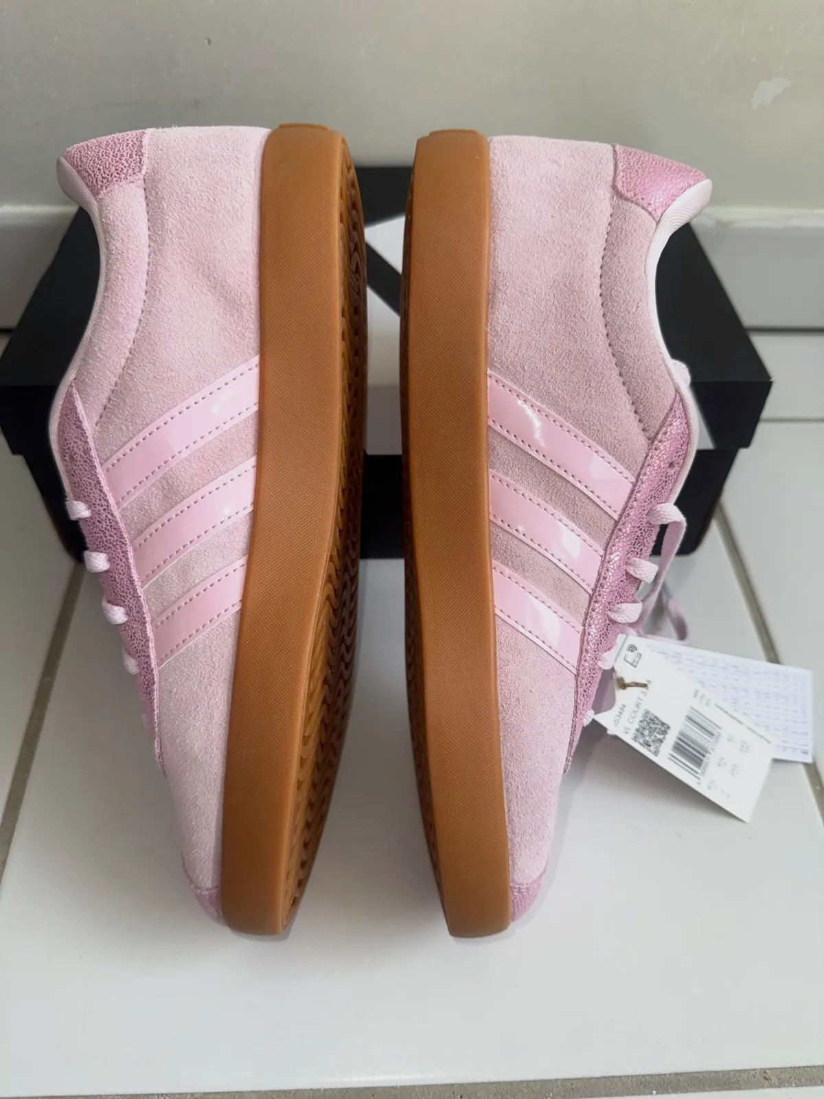 Baskets Adidas roses en daim – Adidas – taille EU 40 6