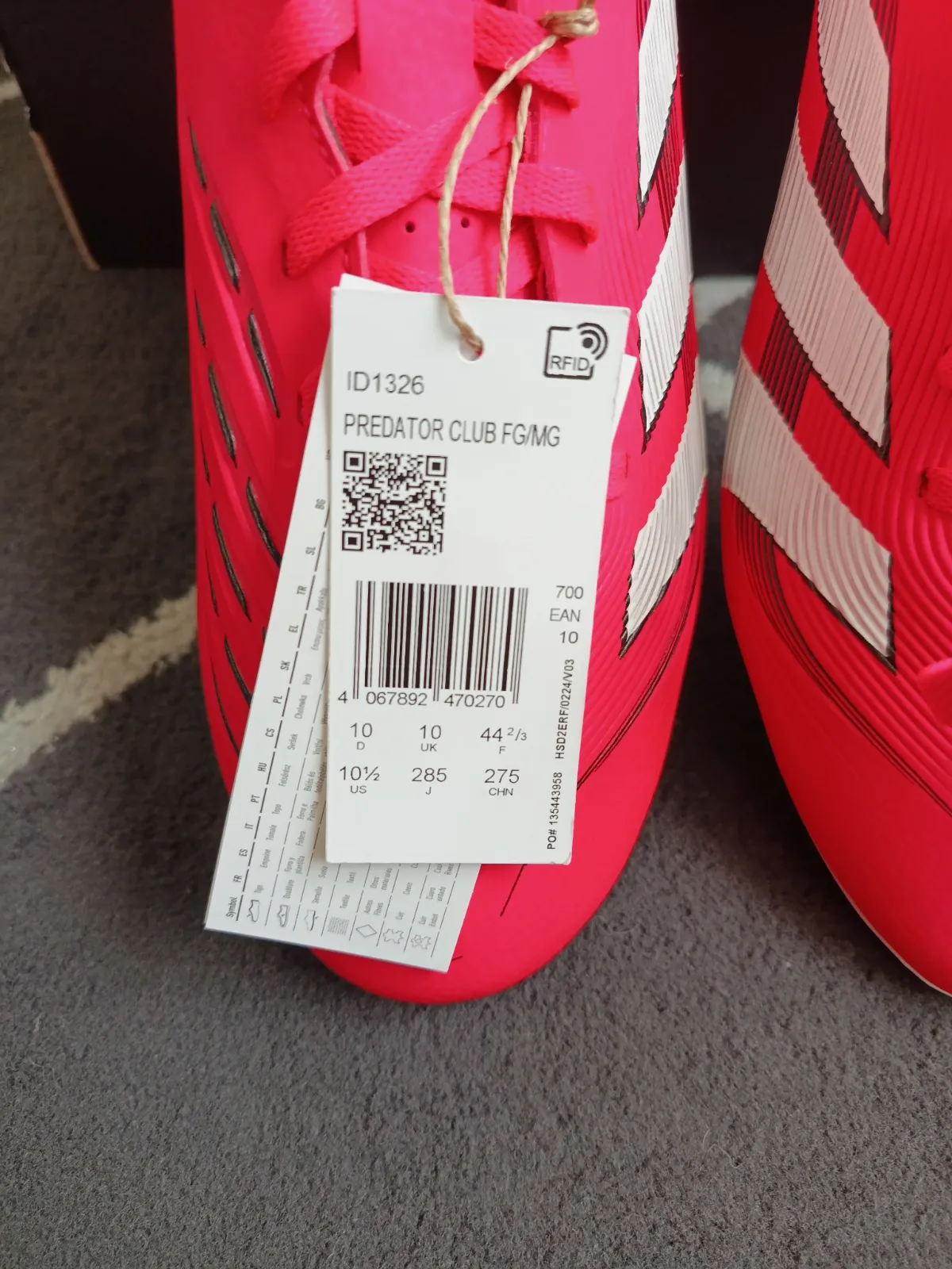 Chaussures de football Adidas Predator rouge – Adidas – taille EU 44 6