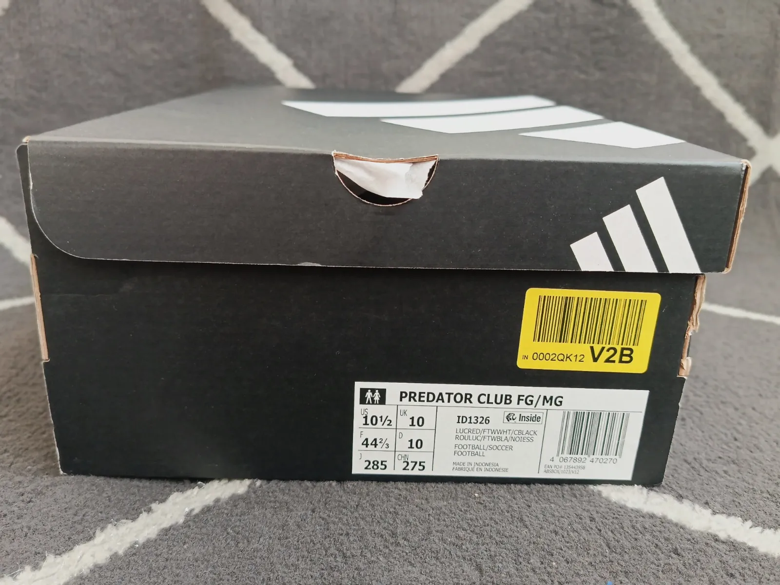 Chaussures de football Adidas Predator rouge – Adidas – taille EU 44 8