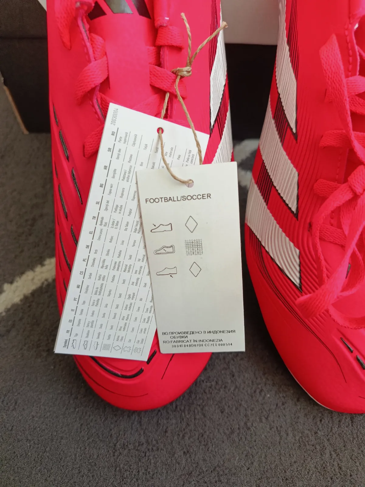 Chaussures de football Adidas Predator rouge – Adidas – taille EU 44 7