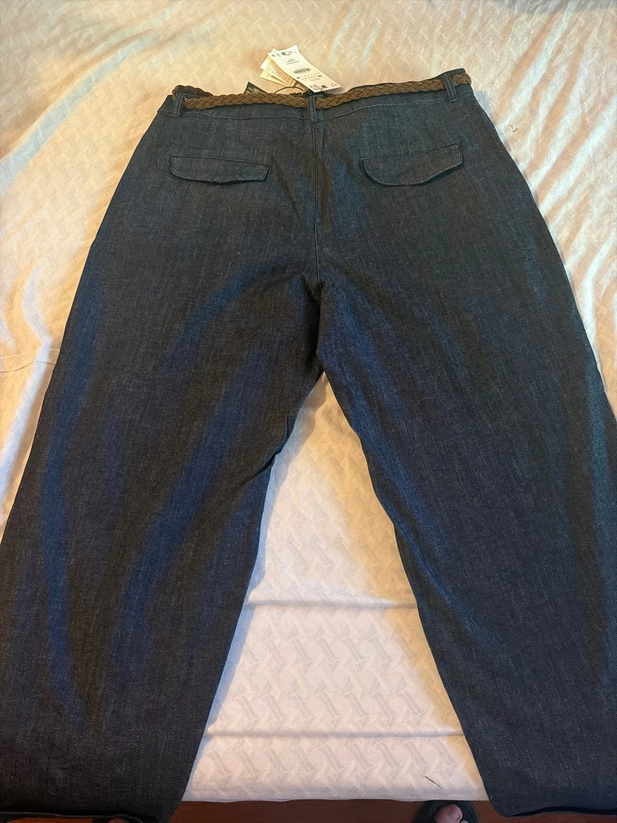 Pantalón Chino Cinturón Trenzado – Zara – taille XXXL / 46 / 18 3
