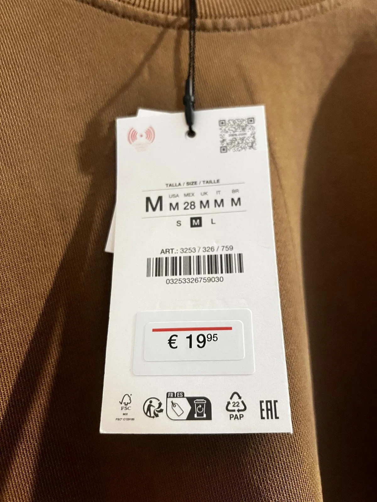Sudadera efecto lavado – Zara – taille M / 38 / 10 2