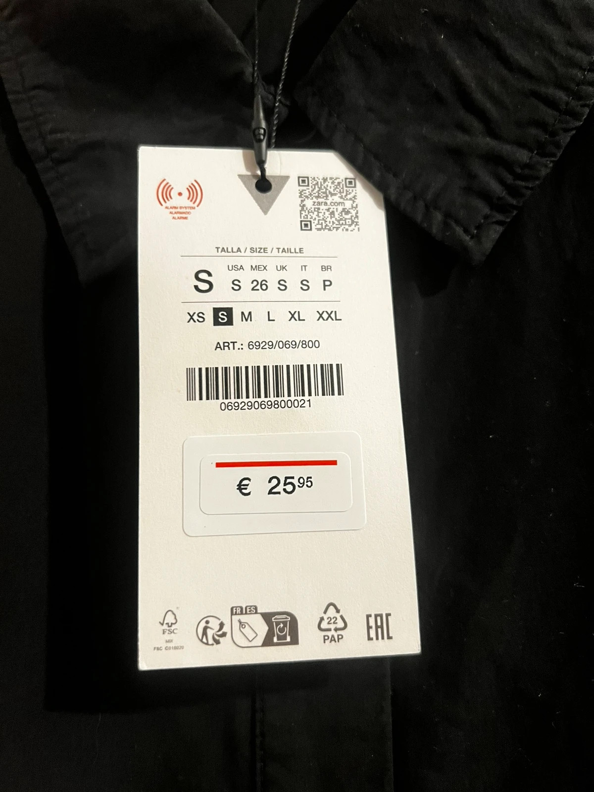 Camisa fluida asimétrica – Zara – taille S / 36 / 8 2