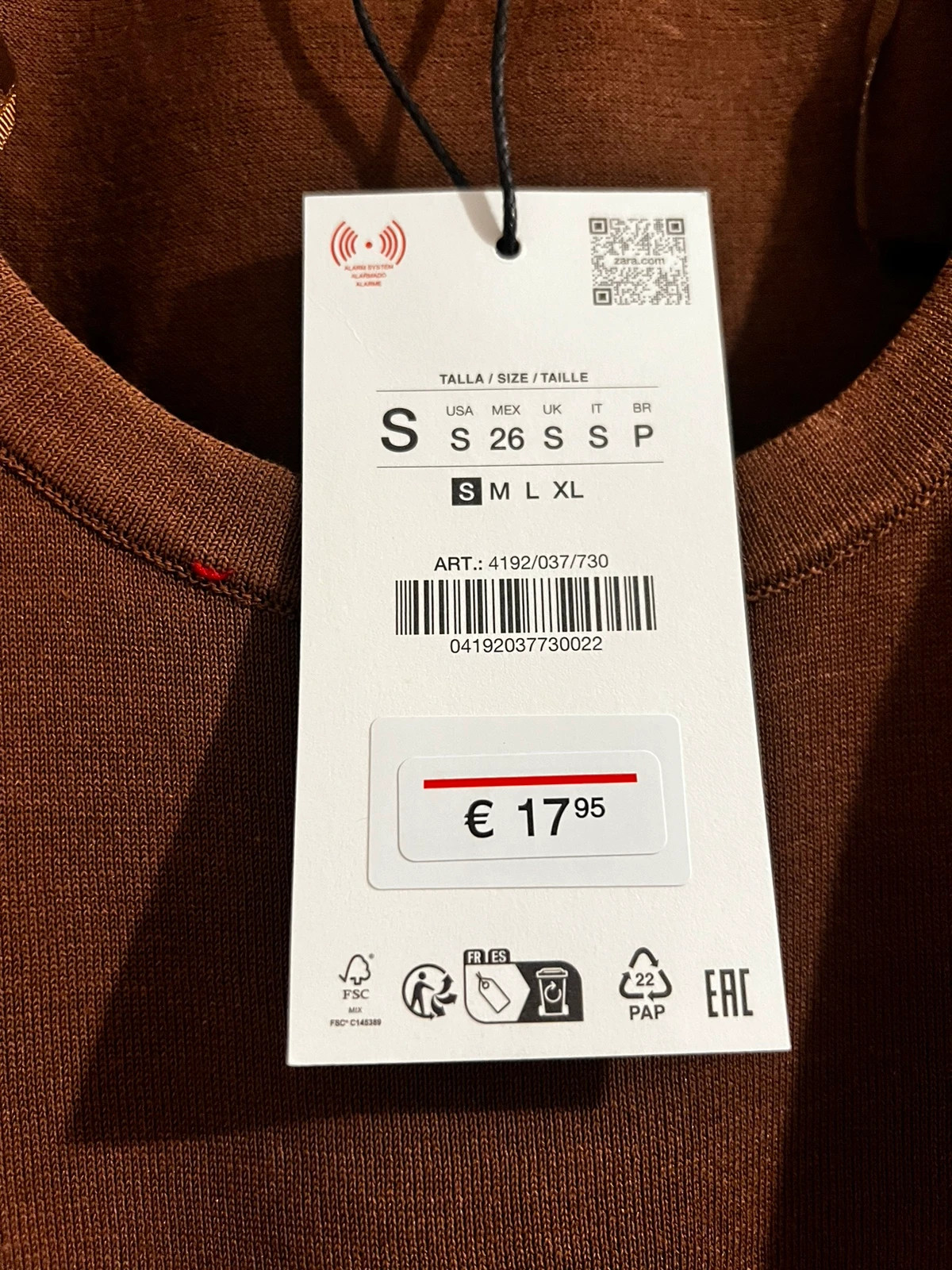 Camiseta sin marga zara – Zara – taille S / 36 / 8 2