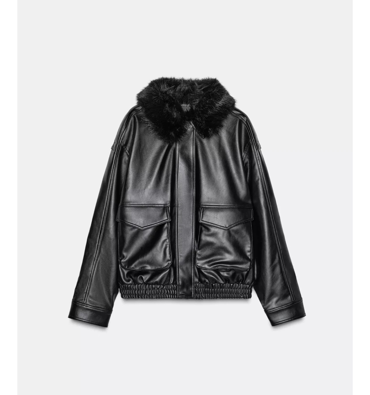 Cazadora Cuello Efecto Pelo Desmontable – Zara – taille S / 36 / 8 3