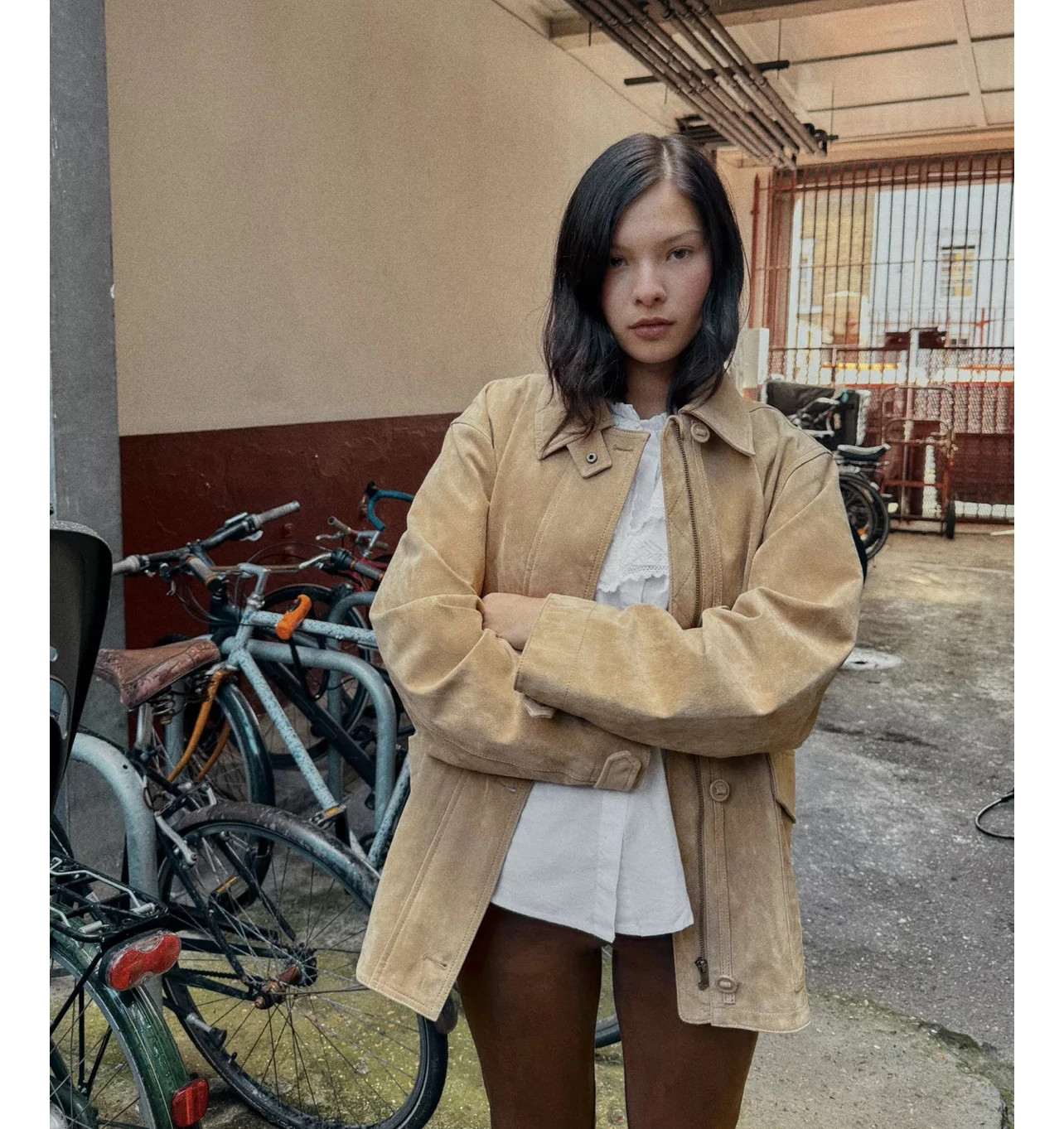 Chaqueta piel ante 100% – Zara – taille XL / 42 / 14 3