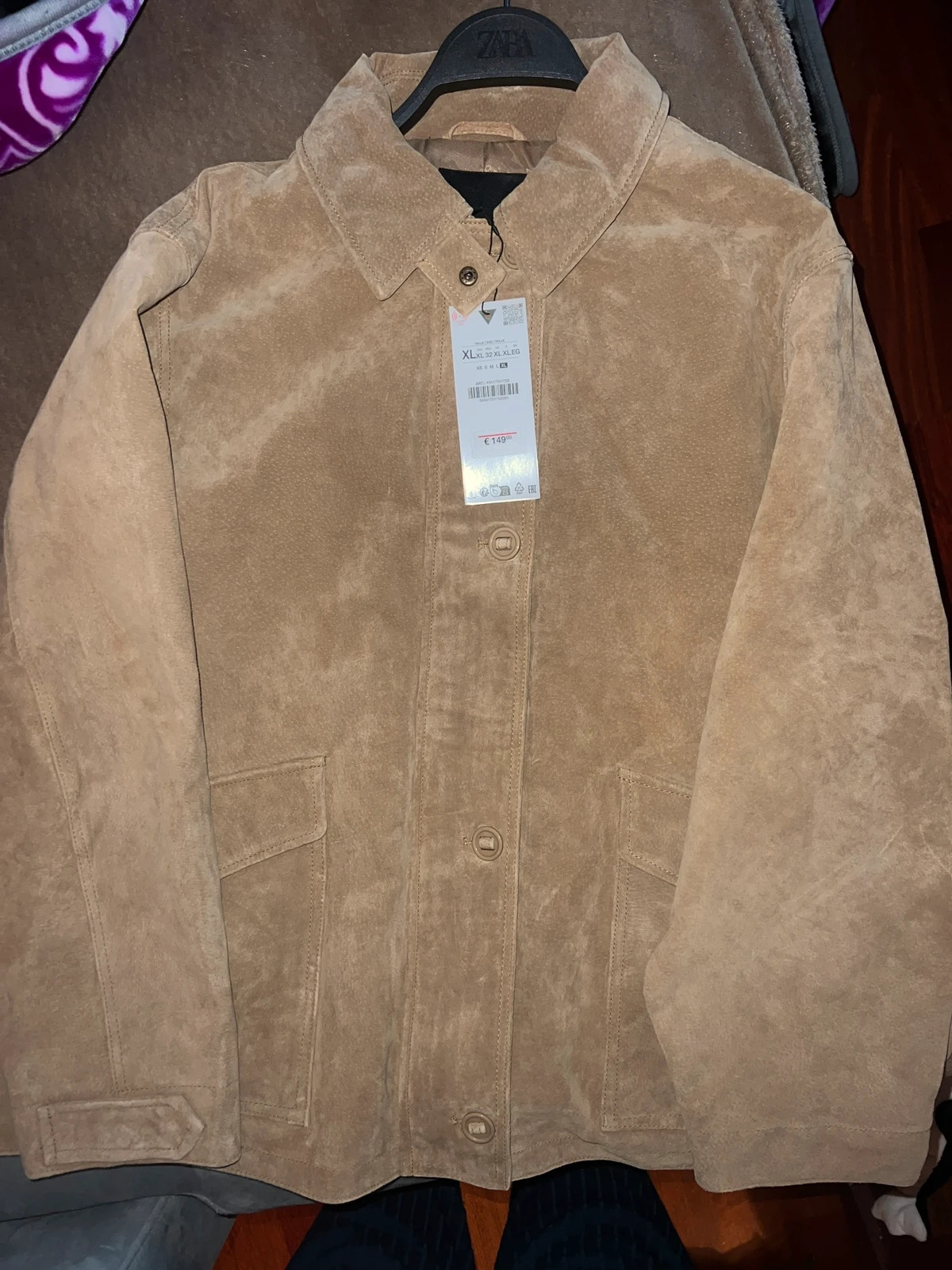 Chaqueta piel ante 100% – Zara – taille XL / 42 / 14