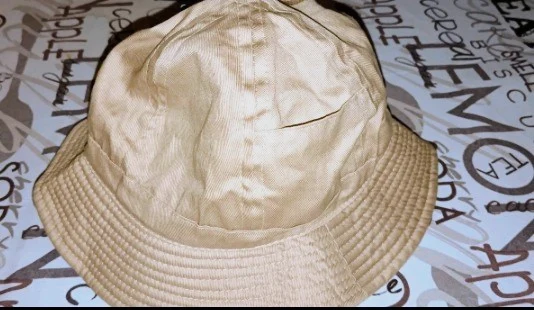 Chapeau bob beige en toile de coton - Style Randonnée / Streetwear