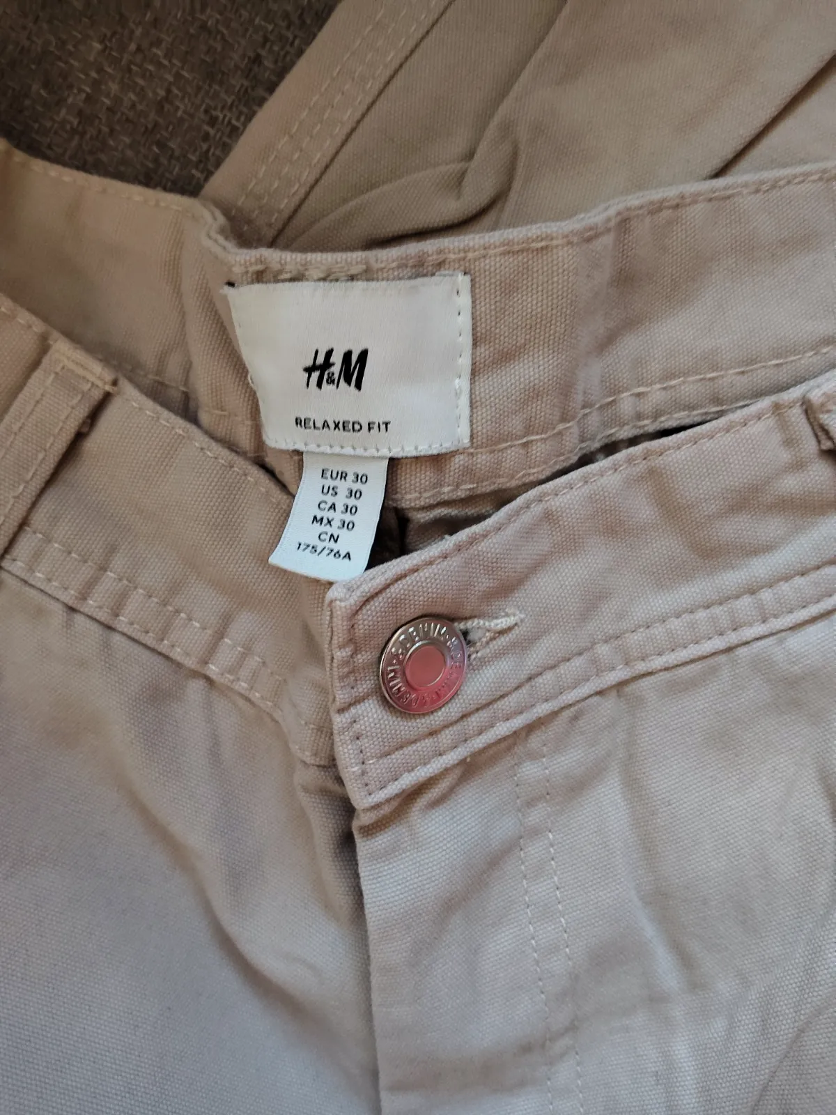 Pantalon cargo beige H&M Relaxed Fit – H&M – taille 38 3