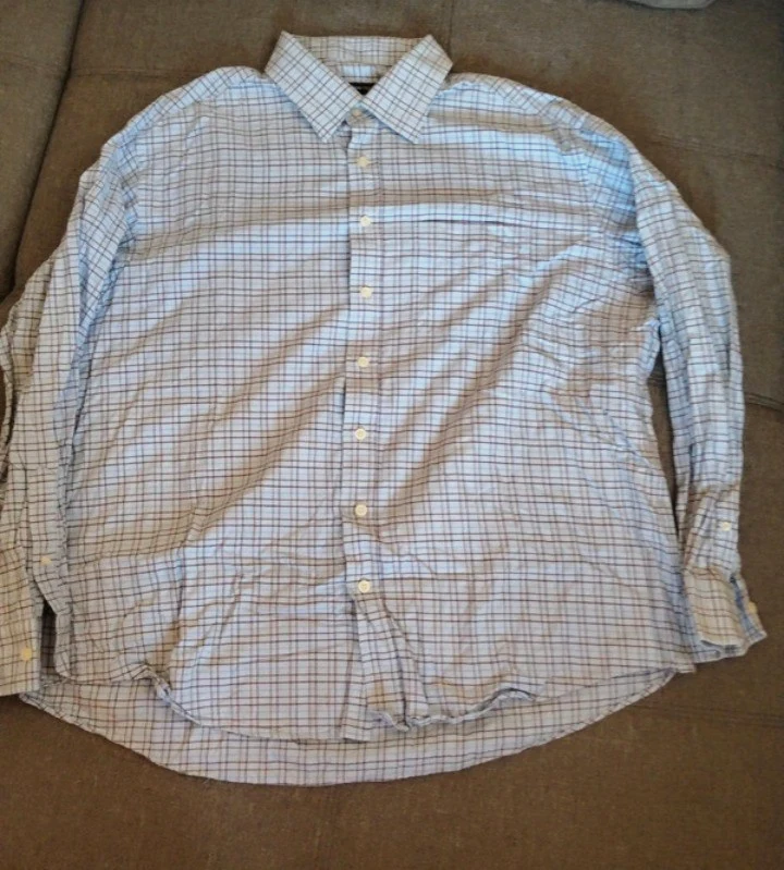 Chemise à carreaux manches longues fashion report taille xxl