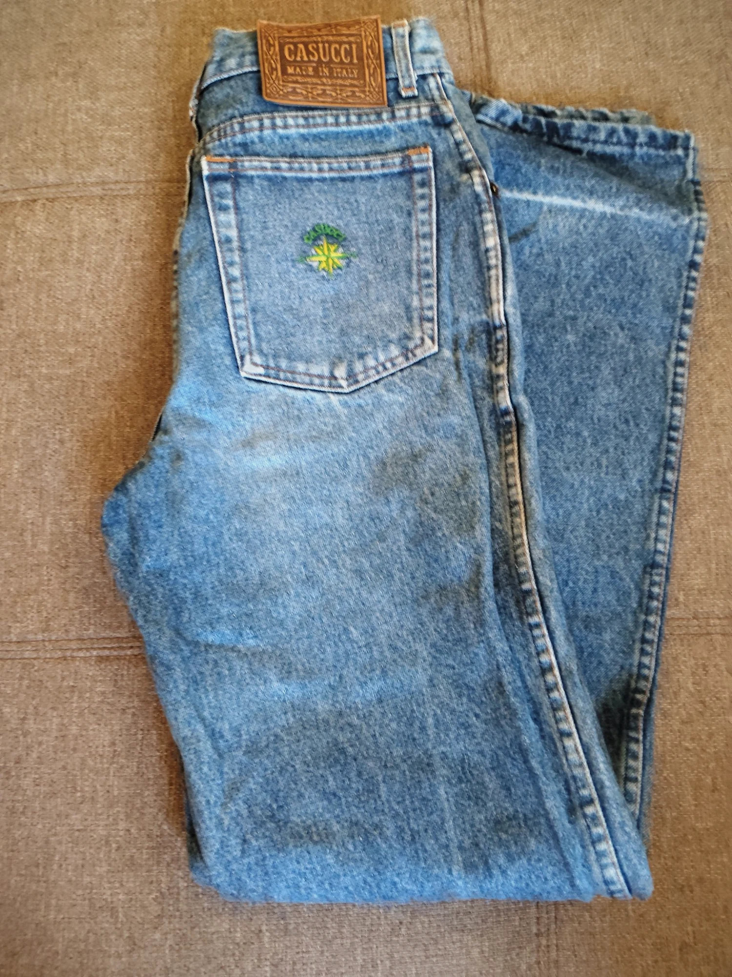 Jean droit vintage bleu clair Casucci