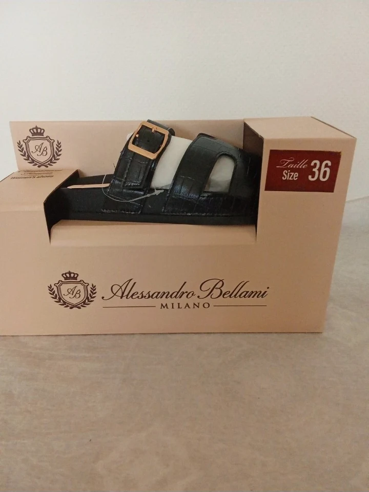 Sandales Alessandro Bellami Milano noires pointure 36 – Alessandro Bellami – taille EU 36