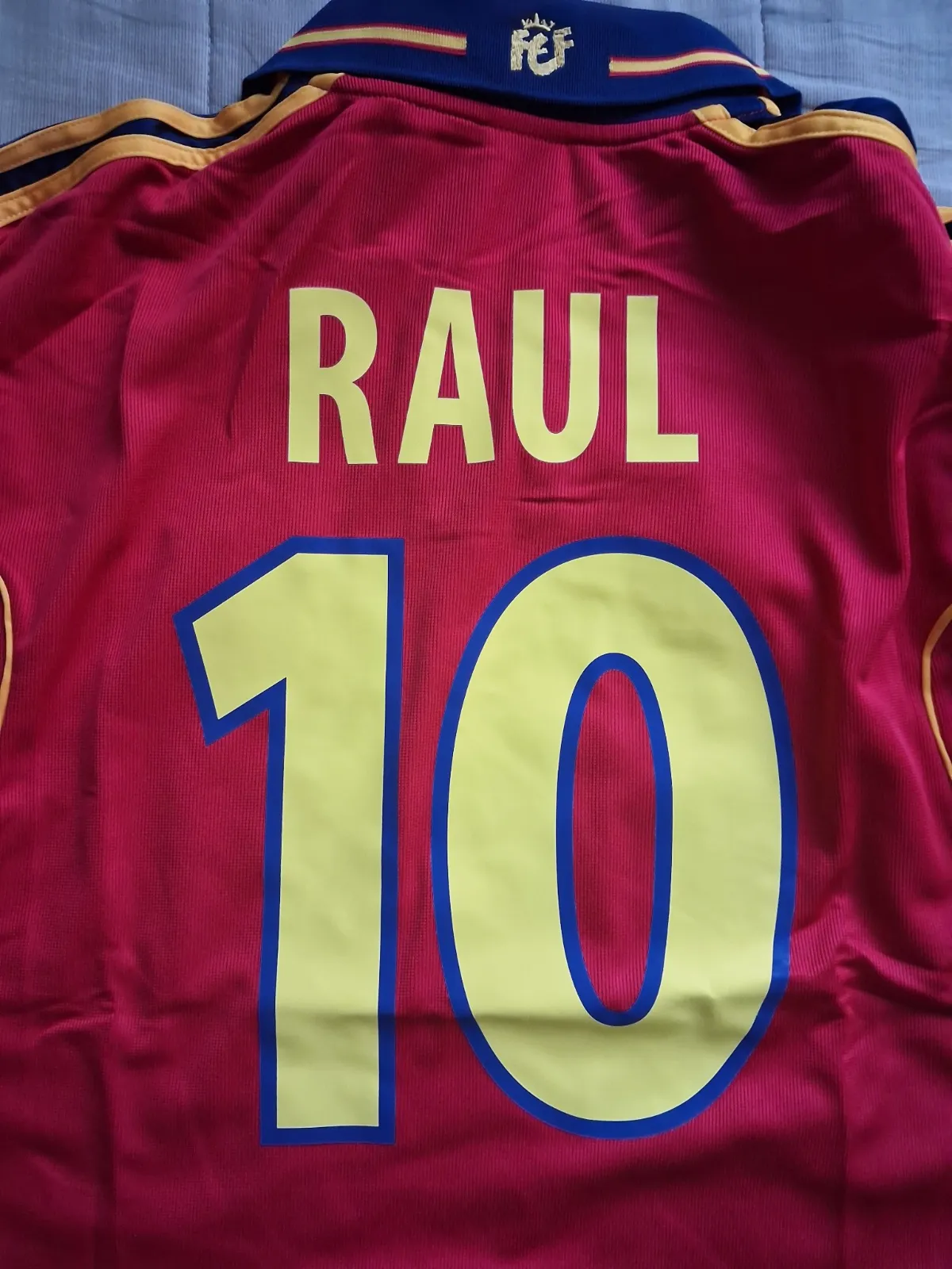 Maillot de football Espagne Adidas Raúl 10 Euro 2000 – Adidas – taille L 3