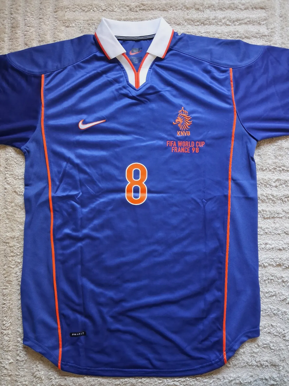 Maillot Nike Pays-Bas Bergkamp 8 Coupe du Monde 1998 – Nike – taille XXL 6