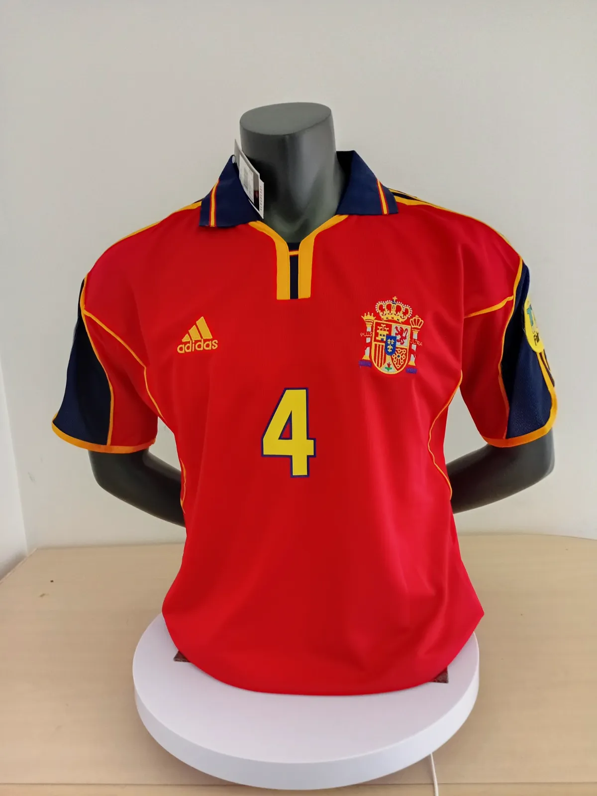 Maillot Adidas Espagne Guardiola n°4 Euro 2000 – Adidas – taille L 2