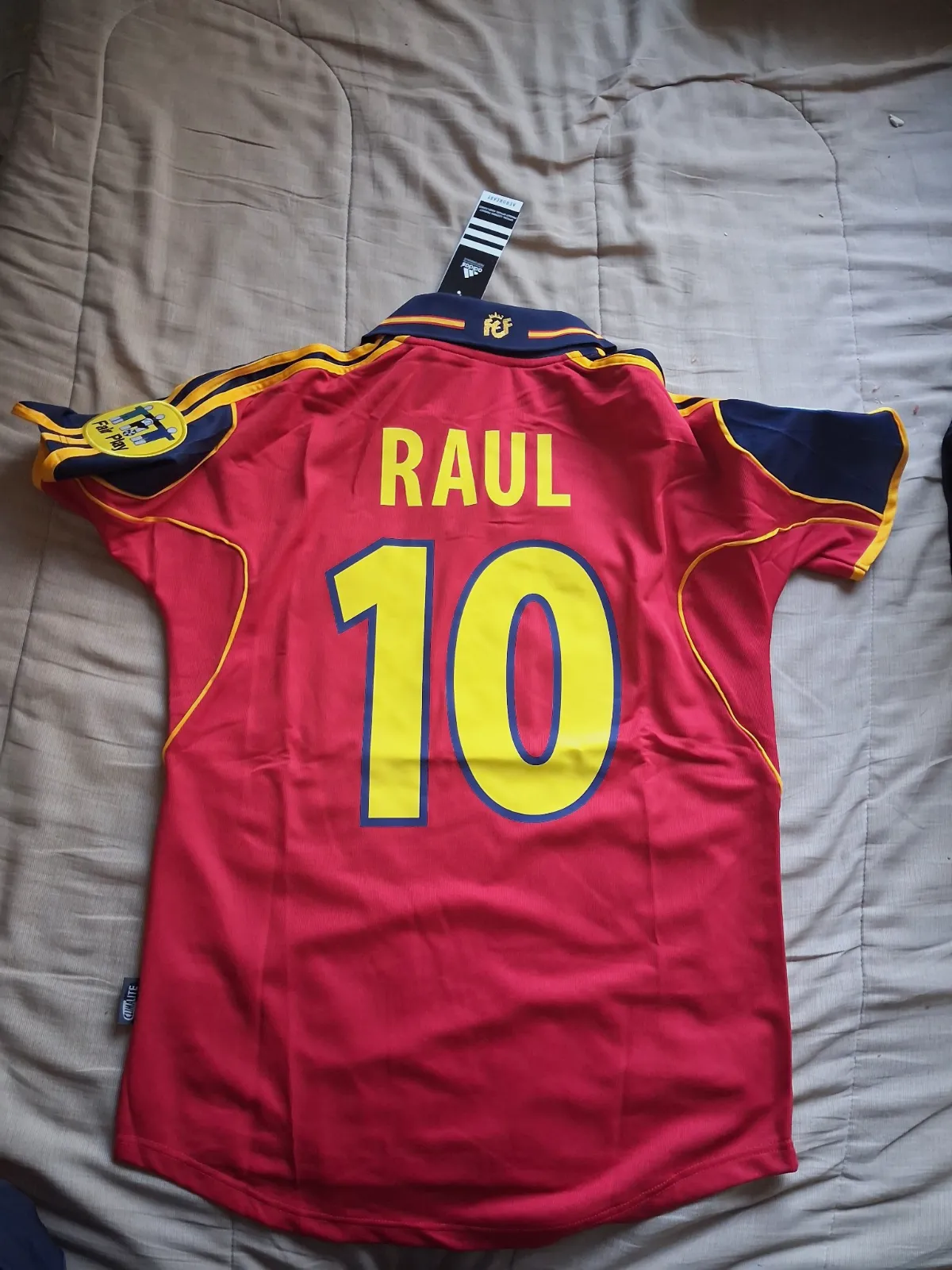 Maillot de football Espagne Adidas Raúl 10 Euro 2000 – Adidas – taille L 2