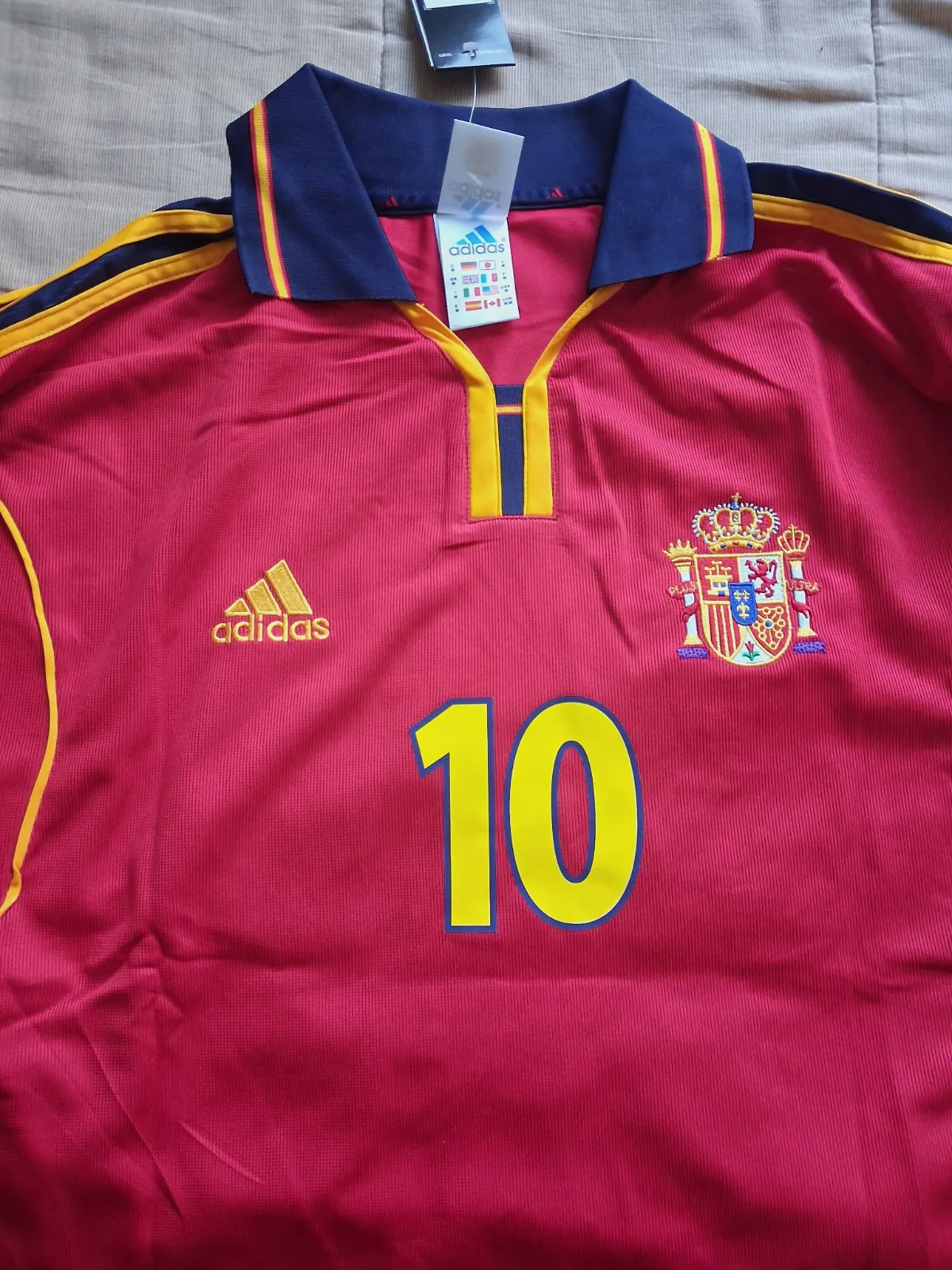 Maillot de football Espagne Adidas Raúl 10 Euro 2000 – Adidas – taille L 5