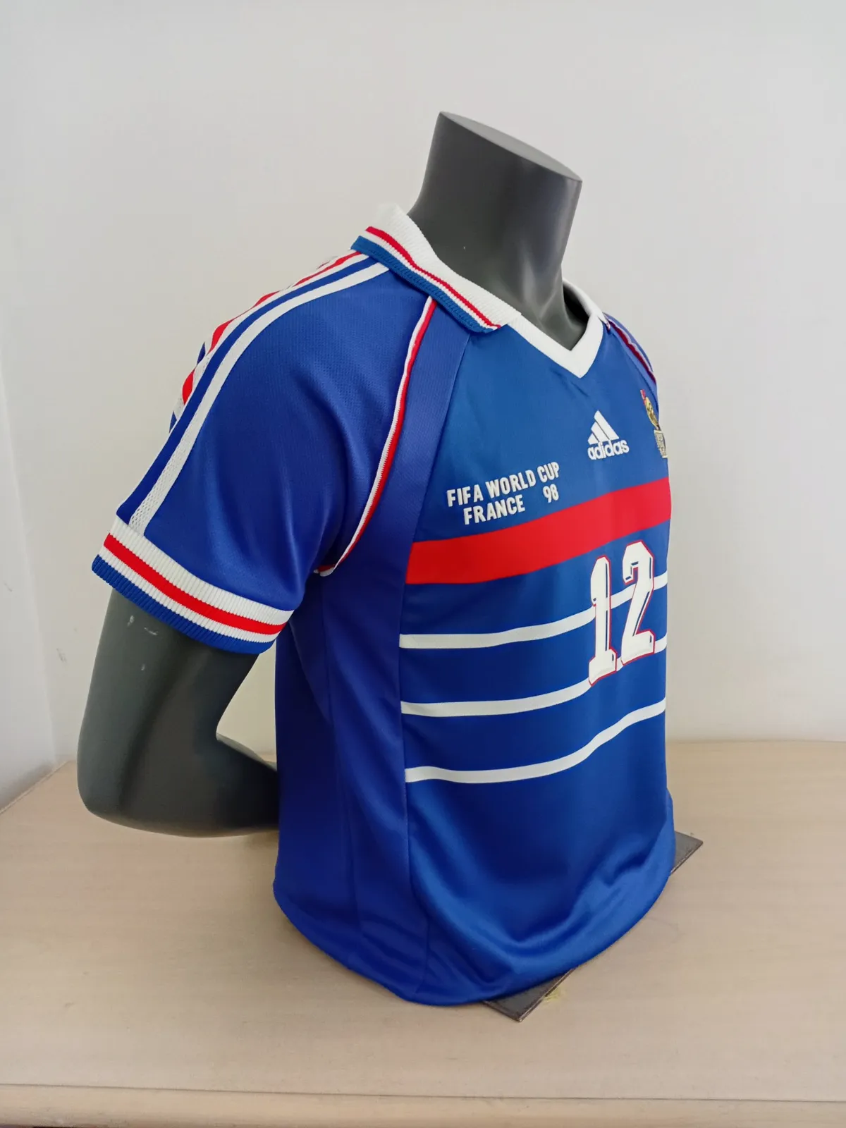 Maillot de football France 98 Adidas Henry 12 – Adidas – taille L 3