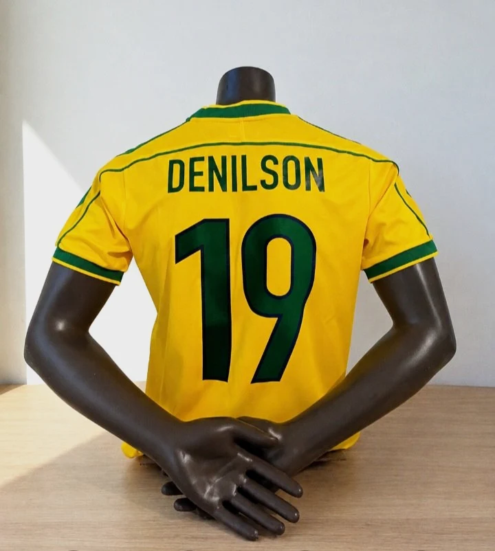 Maillot Nike Brésil Denilson 19 Coupe du Monde 1998